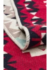 Arya Ar 32 Red %100 Geri Dönüşümlü Pamuktan Çift Taraflı Yıkanabilir Modern Dekoratif Kilim