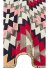 Arya Ar 33 Red %100 Geri Dönüşümlü Pamuktan Çift Taraflı Yıkanabilir Modern Dekoratif Kilim