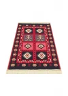 Arya Ar 28 Red %100 Geri Dönüşümlü Pamuktan Çift Taraflı Yıkanabilir Modern Dekoratif Kilim