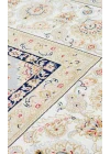 Isfahan 03 Grey Cream Klasik Desenli Yüksek Kalite Sık Dokuma Makine Halısı