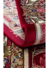 Isfahan 01 Red Klasik Desenli Yüksek Kalite Sık Dokuma Makine Halısı