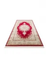 Isfahan 05 Red Klasik Desenli Yüksek Kalite Sık Dokuma Makine Halısı