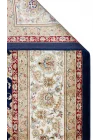 Isfahan 03 Navy Cream  Klasik Desenli Yüksek Kalite Sık Dokuma Makine Halısı