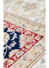 Isfahan 03 Navy Cream  Klasik Desenli Yüksek Kalite Sık Dokuma Makine Halısı