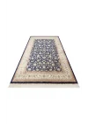 Isfahan 03 Navy Cream  Klasik Desenli Yüksek Kalite Sık Dokuma Makine Halısı