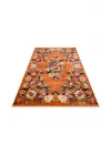 PIETRA HALI 0272 Sıcak Renk Tonlu Etnik Desenli Yumuşak Dokulu Makine Halısı