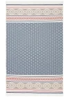Arya Ar 26 Navy Beige %100 Geri Dönüşümlü Pamuktan Çift Taraflı Yıkanabilir Modern Dekoratif Kilim
