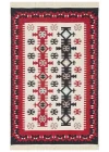 Arya Ar 32 Red %100 Geri Dönüşümlü Pamuktan Çift Taraflı Yıkanabilir Modern Dekoratif Kilim