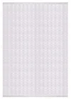 Sofia 05A Beyaz Yıkanabilir Dekoratif Makine Halısı