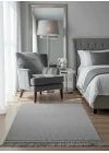 Melodi 31049A Gri Dekoratif Bukle İskandinav Desenli Makine Halısı