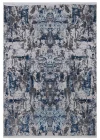 Allegro 1021 Mavi Dekoratif Modern Kaymaz Tabanlı Makine Halısı ✄