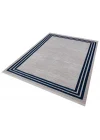 Allegro 2185 Mavi Dekoratif Modern Kaymaz Tabanlı Makine Halısı