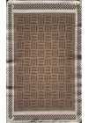 Arya Neo Arn 03 Brown White Yıkanabilir Kaymaz Tabanlı Modern Pamuk Kilim