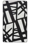 Arya Neo Arn 05 White Black Yıkanabilir Kaymaz Tabanlı Modern Pamuk Kilim