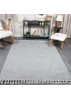 Boho BH-3 Gri Bukle Dokuma Modern Makine Halısı