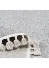Boho BH-3 Gri Bukle Dokuma Modern Makine Halısı