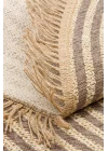 Brooklyn Brk 07 Grey Hasır Görünümlü Kaymaz Renkli Dokuma Modern Kilim