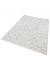 Diva 5013 Gri Dekoratif Modern Kaymaz Tabanlı Makine Halısı