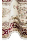 Isfahan Scd 01 Cream Red Klasik Desenli Yüksek Kalite Sık Dokuma Seccade