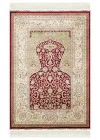 Isfahan Scd 02 Red Klasik Desenli Yüksek Kalite Sık Dokuma Seccade