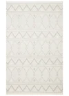 Motto MOT 03 White Beige Yumuşak Tuşeli Örgü Dokuma Modern Makine Halısı