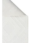 Motto MOT 05 White Yumuşak Tuşeli Örgü Dokuma Modern Makine Halısı