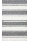 Nevada NVD 02 White Black Moroccon Tuşeli Hav Toz Vermez Kaymaz Tabanlı İnce Dokuma Modern Halı