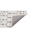 Otantik 3001 Krem Dekoratif Modern Kaymaz Tabanlı Makinede Yıkanabilir Halı Kilim