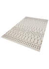 Otantik 3001 Krem Dekoratif Modern Kaymaz Tabanlı Makinede Yıkanabilir Halı Kilim