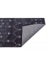 Otantik 3002 Antrasit Dekoratif Modern Kaymaz Tabanlı Makinede Yıkanabilir Halı Kilim