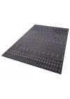Otantik 3002 Antrasit Dekoratif Modern Kaymaz Tabanlı Makinede Yıkanabilir Halı Kilim