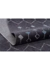 Otantik 3002 Antrasit Dekoratif Modern Kaymaz Tabanlı Makinede Yıkanabilir Halı Kilim