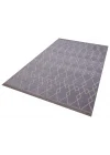Otantik 3003 Gri Dekoratif Modern Kaymaz Tabanlı Makinede Yıkanabilir Halı Kilim