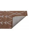 Otantik 3004 Kahve Dekoratif Modern Kaymaz Tabanlı Makinede Yıkanabilir Halı Kilim