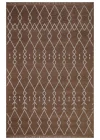 Otantik 3004 Kahve Dekoratif Modern Kaymaz Tabanlı Makinede Yıkanabilir Halı Kilim