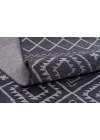 Otantik 3005 Antrasit Dekoratif Modern Kaymaz Tabanlı Makinede Yıkanabilir Halı Kilim