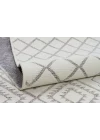 Otantik 3006 Krem Dekoratif Modern Kaymaz Tabanlı Makinede Yıkanabilir Halı Kilim