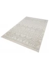 Otantik 3006 Krem Dekoratif Modern Kaymaz Tabanlı Makinede Yıkanabilir Halı Kilim