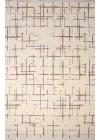Otantik-FX 12A Krem Multi Dekoratif Modern Kaymaz Tabanlı Makinede Yıkanabilir Halı Kilim