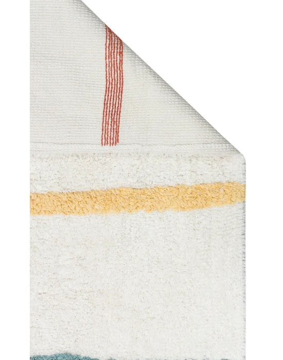 COTTON BOON HALI 0021 Yıkanabilir Kaymaz Tabanlı Naturel Pamuk Bebek Halısı
