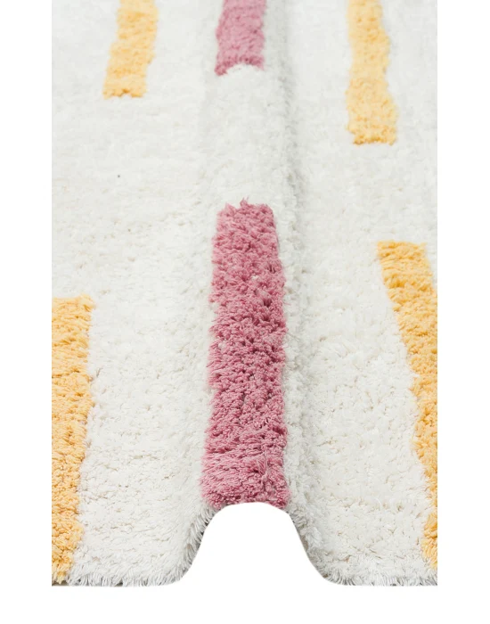 COTTON BOON HALI 0023 Yıkanabilir Kaymaz Tabanlı Naturel Pamuk Bebek Halısı