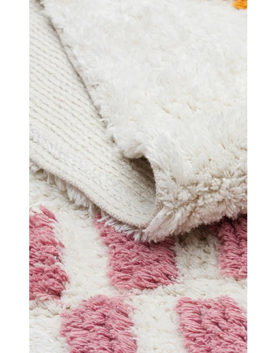 COTTON BOON HALI 0025 Yıkanabilir Kaymaz Tabanlı Naturel Pamuk Bebek Halısı