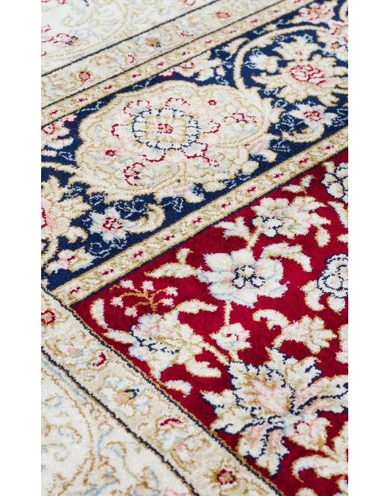 Isfahan Scd 01 Navy Klasik Desenli Yüksek Kalite Sık Dokuma Seccade