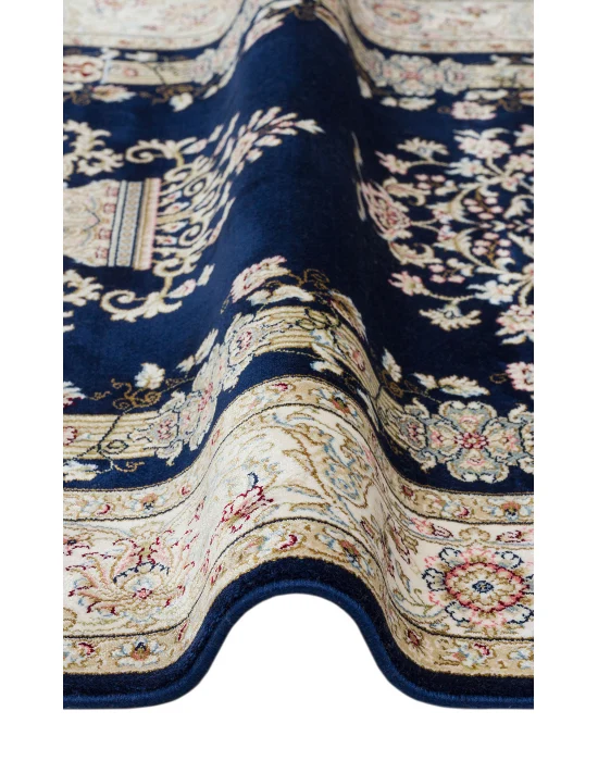 Isfahan Scd 01 Navy Klasik Desenli Yüksek Kalite Sık Dokuma Seccade