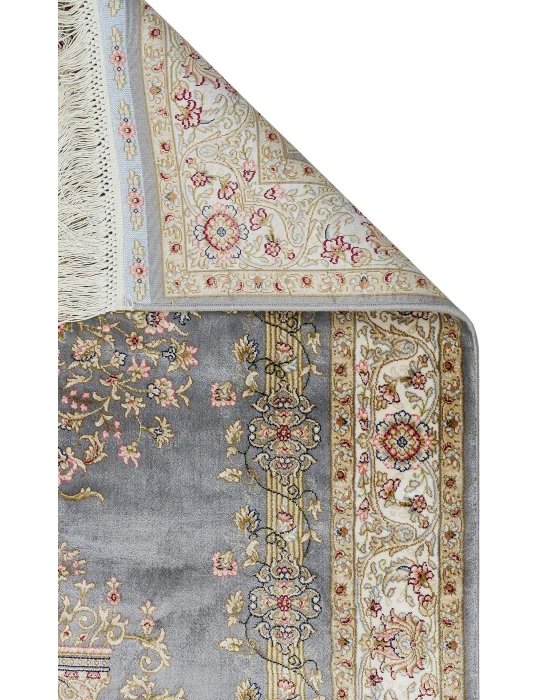 Isfahan Scd 01 Grey Klasik Desenli Yüksek Kalite Sık Dokuma Seccade