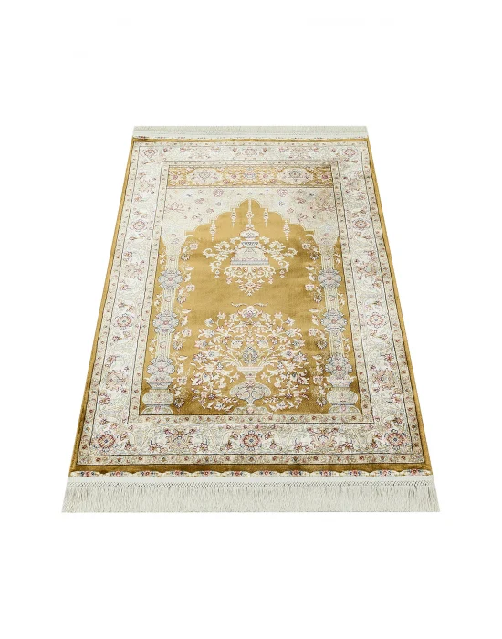 Isfahan Scd 01 Gold Klasik Desenli Yüksek Kalite Sık Dokuma Seccade