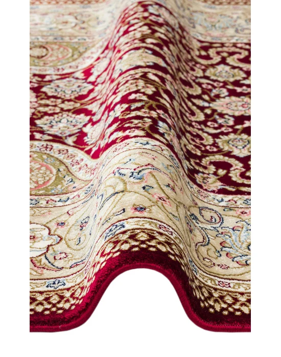 Isfahan Scd 02 Red Klasik Desenli Yüksek Kalite Sık Dokuma Seccade
