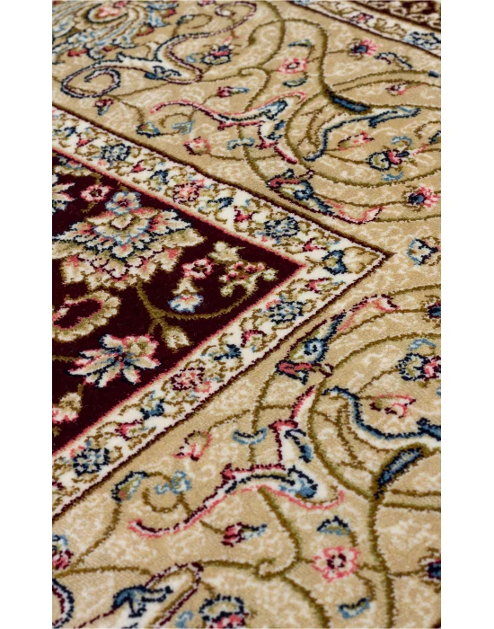 Isfahan Scd 02 Red Klasik Desenli Yüksek Kalite Sık Dokuma Seccade