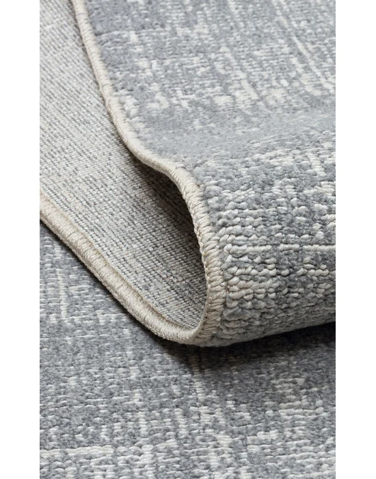 Kalahari Plain Grey Özel Dokuma Tekniği ile Üretilen Modern Sade Desenli Makine Halısı