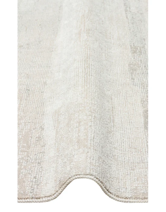 Kalahari 01 Grey Beıge Özel Dokuma Tekniği ile Üretilen Modern Sade Desenli Makine Halısı